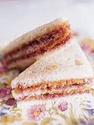 Triple Decker Pb J Tea Sandwiches Recipe Tea Sandwiches Cooking And Baking Tea Recipes