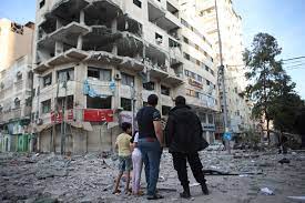 Smoke billows from a building targeted in an israeli strike on gaza city amid rocket fire from the strip on may. My Kids Think I M A Hero They Have No Idea I M Also Afraid 972 Magazine