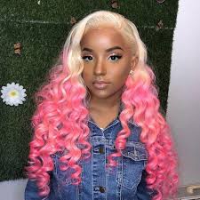 This anime girl with pink hair and blue eyes are so stunning! Ulovewigs Human Virgin Hair Pre Plucked Lace Front Wig And Full Lace Wig Free Shipping Ulw0144 Natural Hair Styles Wig Hairstyles Human Virgin Hair
