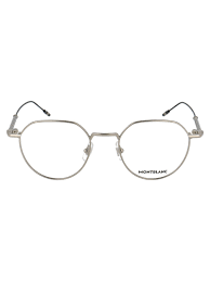 Vintage round frames soften angular faces, with perfectly circular shapes conveying a vintage look. Montblanc Round Frame Glasses In Silver Metallic Lyst