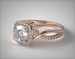 2.25 carats rose gold engagement ring. Infinity Halo Engagement Ring 14k Rose Gold James Allen 17538r14