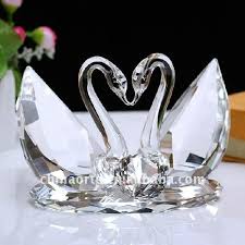 Adornos para la casa u oficina. Recuerdos De Cristal Para Bodas Personalizada De Cisne De Cristal Estatuilla Para Regalo De Bodas Crystals Wedding Gifts For Couples Unusual Wedding Gifts