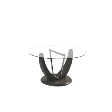 Never miss new arrivals that match exactly what you're looking for! Norway Modern Round Dining Table Clear Glass Silver Best Buy Canada