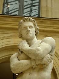 This Is A Close Up Of A Sculpture Of Spartacus At The Louvre Museum In Paris Roman Sculpture Classic Sculpture Greek Sculpture