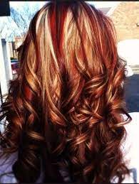 Red Low Lights Hair Styles Red Hair With Blonde Highlights Long Hair Color