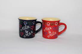 Bei einfach(st)er keramik wäre ich vorsichtig. Tasse Keramik Namen Namenstasse Rot Schnapstassen De