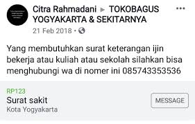 Contoh surat dokter klinik jakarta timur surat 32. Jual Surat Keterangan Sakit Dokter Area Jogja Yogyakarta Sleman Bantul Di Lapak Surat Sakit Jogja Bukalapak