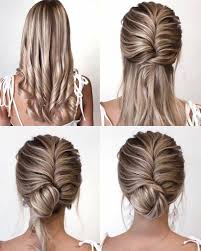 This is a sweet and romantic braided bun. Pin On Hairstyles