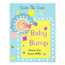 Cute Baby Bump Save The Date Shower Invitation 4 25 X 5 5 Invitation Card Sunshine Baby Shower Invitations Elephant Baby Shower Invitations Baby Shower Cards
