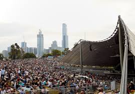 The myer music bowl management cuts the power off as the band arrives for an encore, which prompts the audience to throw hundreds of cans to the stage. Sold Out Mso Sidney Myer Free Concerts