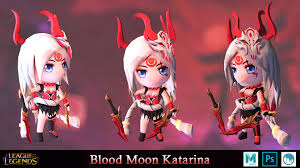 Blood moon katarina vs battle academia katarina epic skins comparison league of legends. D K Heng Blood Moon Katarina Nendoroid