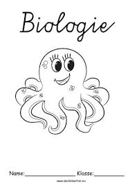 Biologie Deckblatt Tintenfisch Biologie Deckblatt Deckblatt Schule