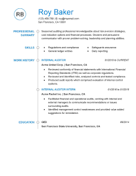 Auditor resume example + salaries, writing tips and information. 2021 Best Internal Auditor Resume Example Myperfectresume