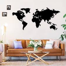 Xl Metal World Map Metal Wall Decor Metal Wall Art Steel World Map Weltkarte Housewarming Gift World Map Carte Du Monde World Map Decor In 2020 World Map Decor Metal Wall Decor Map Decor