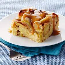 Slow-cooker Apple Bread Pudding With Warm Butterscotch Sauce Recipe Recipe Bread Pudding With Apples Slow Cooker Apples Crock Pot Desserts