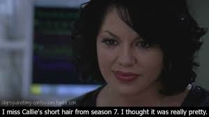 Sara is donating her hair to an organisation called locks of love. Grey S Anatomy Confessions