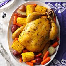 Roast Chicken With Vegetables Recipe Easy Chicken Dinner Recipes Recipes Chicken Recipes
