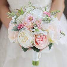 Check spelling or type a new query. Iffo Handmade Bridal Bouquets For Wedding Bridesmaid Wedding Decoration Artificial Rose Bouquets Wedding Party Decoration Amazon De Kuche Haushalt