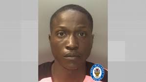 New footage shows the moment an armed rapist was arrested by the police in  Birmingham