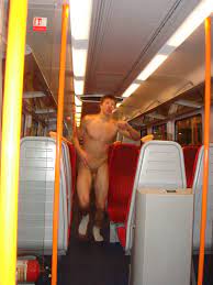 Nude in train