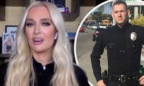 Erika Jayne defends LAPD officer son following social media jab