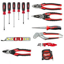 Milwaukee® is committed to providing drain cleaning professionals with the most portable and versatile drain cleaning solutions. Milwaukee 48 22 0100 Electrician S Starter Hand Tool Kit Hand Tool Kit Best Hand Tools Plumbing Tools