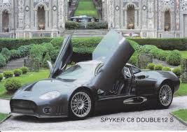 Spyker C8 Double 12 S A5 Size Photo Card English Text Set In Black Cover In 2020