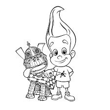 Leuk Voor Kids Jimmy En Flokkert Jimmy Neutron 0003 Jimmy Neutron Super Coloring Pages Cartoon Coloring Pages