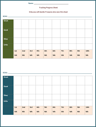 Goal Tracking Template 6 Plus Forms And Worksheets