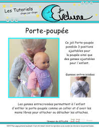 Porte Poupee Pour Enfant Pdf Patron Francais Porte Poupee Porte Bebe Pour Enfants Accessoire De Poupee Evelune In 2021 Baby Doll Carrier Baby Doll Carrier Pattern Doll Carrier