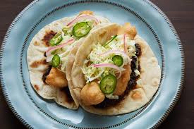 Cali Baja Fish Tacos Add Grated Garlic Onion A Bit Of Mustard To Batter Baja Fish Tacos Fish Tacos Recipes