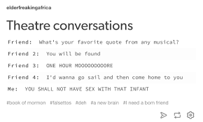 This Is Me Except I Have No Friends So All These Are Different Parts Of My Brain Musicals Funny Book Of Mormon Musical Musicals