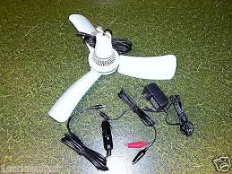 12volt Dc 16 Portable Mini Ceiling Fan W 12vdc Ac Adapter 12v Battery Clips Ceiling Fan Mini Ceiling