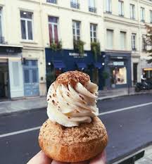 Popelini Officiel On Instagram Chou Du Jour Creme A La Pistache Cœur Chocolat Noir Et Chantilly Nature Ice Cream Food Desserts