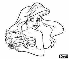 Disney prinsessen kleurplaat voorbeeld kleurplaten disney prinsessen. Ariel Kleurplaten