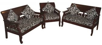 Solid mahognay wood,engineering wood, fabrics & foam fabrics single seater : Modern Sofa Set 5 Seater Furniture Solid Wood 10 Cushion Price In Bangladesh Bdstall