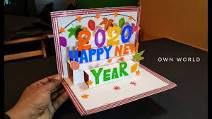 On this greeting card i focused on the designer series paper and i chose to stamp the sentiment on the inside. New Year 2020 Easy Diy Greeting Card Ideas For Kids K4 Craft