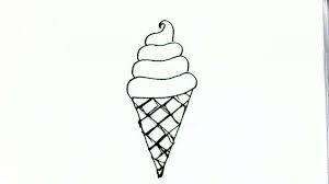 16 Ice Cream Drawing Easy Ice Cream Cone Drawing Easy Drawings Ice Cream Coloring Pages