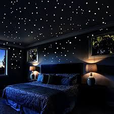 Glow In The Dark Stars Wall Stickers 730 Pcs Dots And Moon For The Galaxy Gifts For Kids Bedding Room Luxurious Bedrooms Space Themed Bedroom Bedroom Design