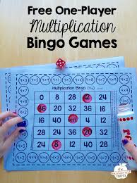 Free Bingo Games To Play One Player Multiplication Bingo Games The Measured Mom Multiplication Bingo Multiplication Math Facts