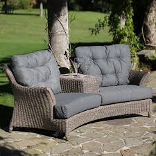 Garden loveseats under £100 companion seats with table under £200 outdoor metal love seat two seater wooden bench patio bistro sets for 2. Valentine Rattan Love Seat With Optional Footstool In Pure By 4 Seasons Outdoor 4 Seasons Outdoor Cuckooland
