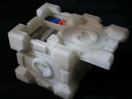 Companion Cube Double Deck Box By Archimiedies Thingiverse Companion Cube Deck Box 3d Printed Metal