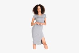 Collection by david candice long. Sissy Boy Grey T Shirt Dress With Slit Dress Free Transparent Png Download Pngkey