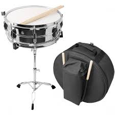 (countable) the collision of two bodies in order to produce a sound. Essentials Percussion Snare Drum With Stand And Bag