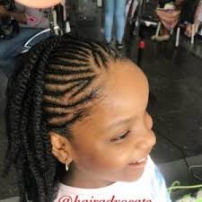 This hairstyle is ideal for kids with short hair. 30 Beautiful Cornrows Hairstyles For Kids Allnigeriainfo
