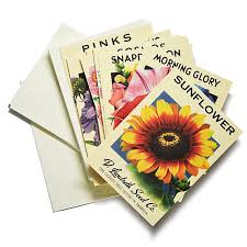 Heirloom Flower Seed Packet Note Cards Flower Seeds Packets Heirlooms Flowers Flower Seeds