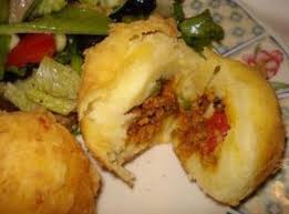 Potato Ball Or Relleno De Papa Recipe Food Stuffed Mashed Potatoes Recipes