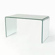 Glass Vogue Curved Bent Desk