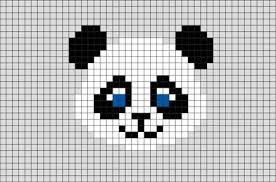 Panda Pixel Art Brik Pixel Crochet Pixel Art Pixel Art Templates