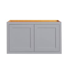 Kitchen cabinets are either the bane of your existence or your lifeline, depending on whether you have enough of them and how organized they are. 36 Wide 15 Tall 14 Deep Wall Bridge Kitchen Cabinet Light Gray Inset Shaker Double Door Walmart Com Walmart Com
